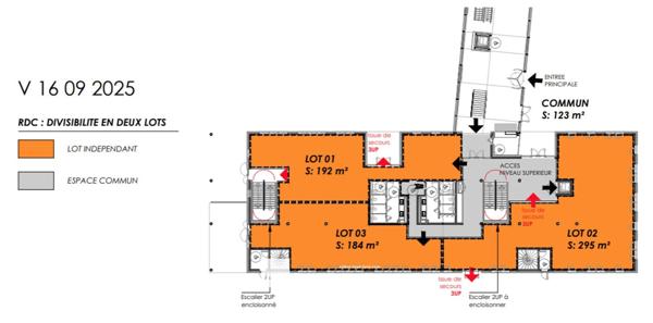 Bureaux à vendre ou à louer Dardilly quartier d'affaires TECHLID terrain arboré