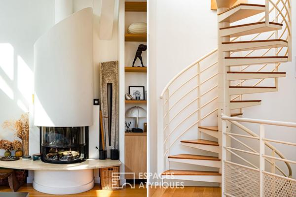 Ancienne manufacture de céramique réhabilitée en loft avec rooftop