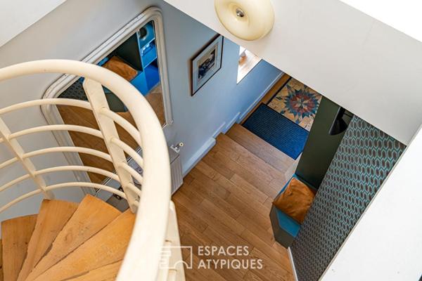 Ancienne manufacture de céramique réhabilitée en loft avec rooftop