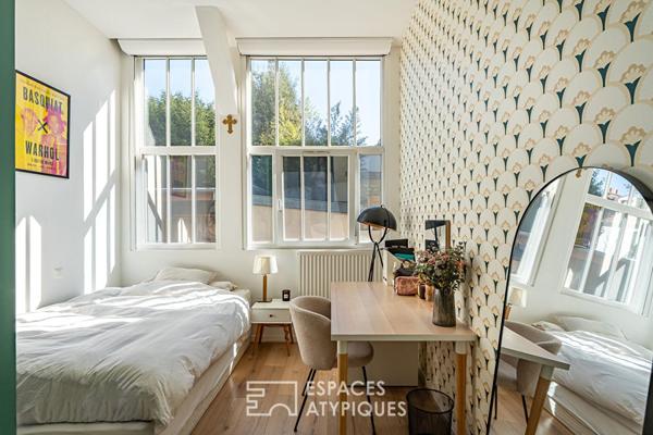 Ancienne manufacture de céramique réhabilitée en loft avec rooftop