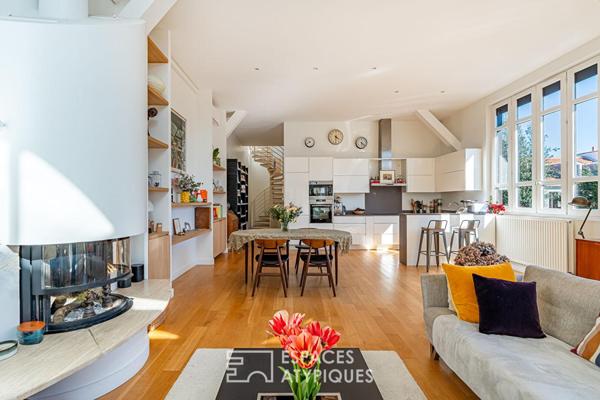 Ancienne manufacture de céramique réhabilitée en loft avec rooftop