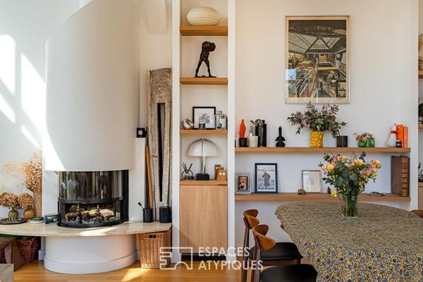 Ancienne manufacture de céramique réhabilitée en loft avec rooftop