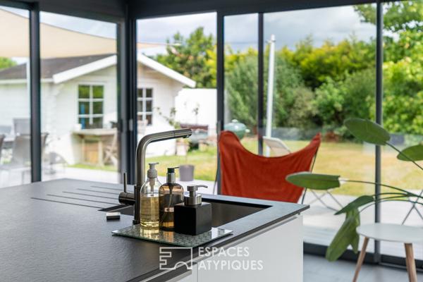 Maison de plain-pied rénovée avec jardin