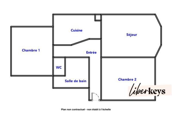 Rennes centre ville - Appartement Art Déco 63 m² – lumineux et sans vis-à-vis