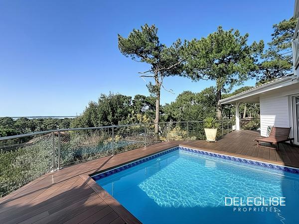 Ref. 1658 : Vue Panoramique Bassin – Pyla sur Mer – Villa avec piscine