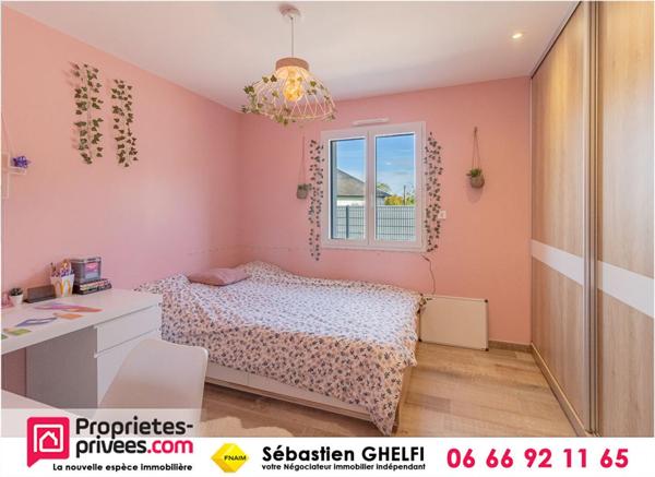 maison de plain-pied avec 3 chambres-garage-appentis-terrain de 2880 m²