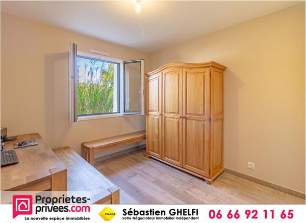 maison de plain-pied avec 3 chambres-garage-appentis-terrain de 2880 m²