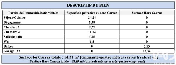 Appartement à vendre 3 pièces 54 m² Villeurbanne
