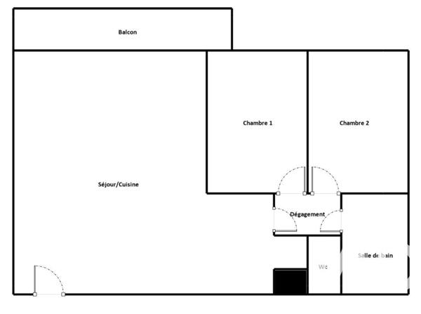 Appartement à vendre 3 pièces 54 m² Villeurbanne