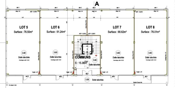 DPT GUYANE, à louer MATOURY locaux de 89 à 90 m² au rez-de-chaussée et 1er étage