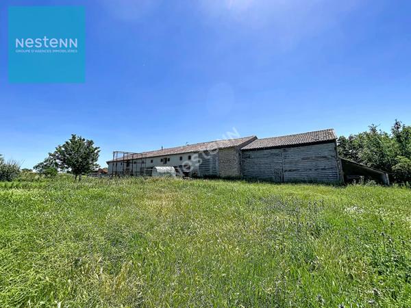 A Vendre, ferme lauragaise à rénover de 400m² au sol, avec combles aménageables, dépendances,  terrain de plus de 9000m² , sur les hauteurs de Gardouch