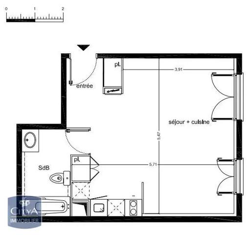 Appartement à vendre 1 pièce 38m² La Seyne-sur-Mer (83500)