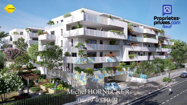 Corniche de Sète. T2 de standing, Terrasse 16 m² Sud, Bord de Mer