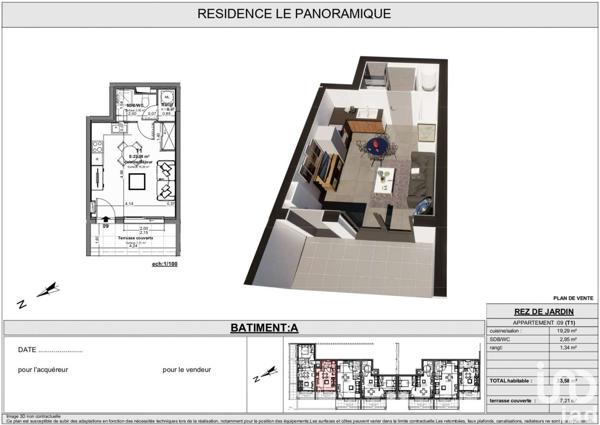 Appartement à vendre 1 pièce 23 m² Bastelicaccia
