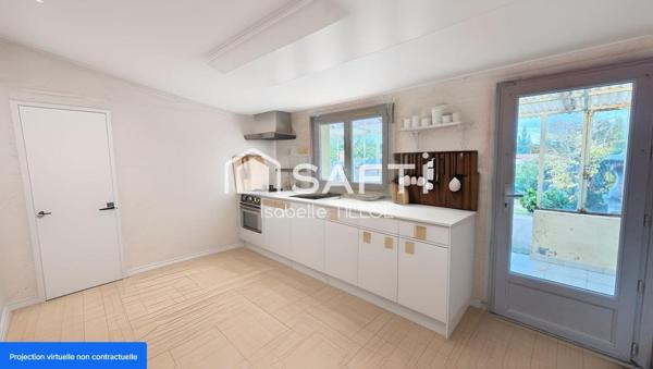 Maison de plain pied avec jardin