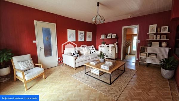 Maison de plain pied avec jardin