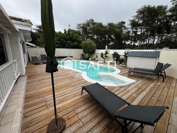 Hourtin plage maison 4 chambres, piscine