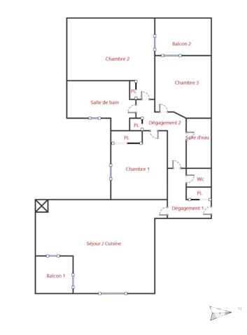 Appartement à vendre 4 pièces 87,59 m² Toulouse