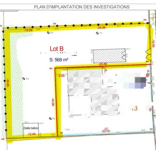 Béziers ,Terrain à bâtir 568 m² avec bâti existant ,Fort potentiel