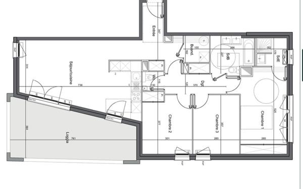 Appartement à vendre    4 pièces • 90,81 m2 Mérignac