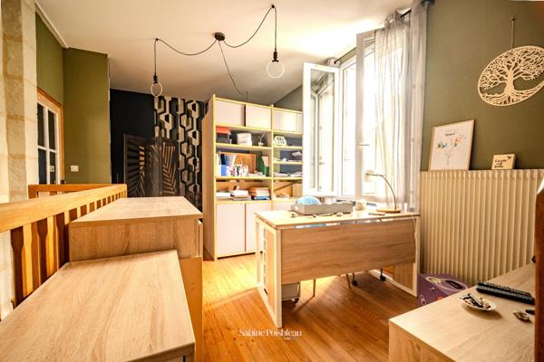 Maison de ville de caractère à vendre 5 pièces SAUMUR (49) - Pierre de tuffeaux- 160m²- 3 chambres - Centre ville au calme