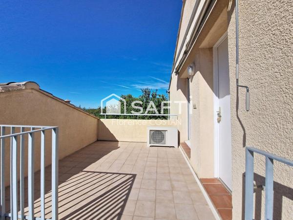 Appartement T3 de 57 m² avec terrasse et garage fermé – Dernier étage
