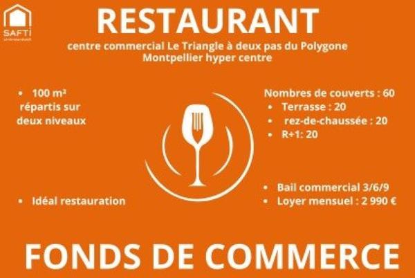 34000 MONTPELLIER HYPER CENTRE - FONDS DE COMMERCE
