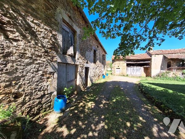 Ensemble immobilier à Savignac, maison en pierres rénovée et bâtiments annexes sur grand terrain
