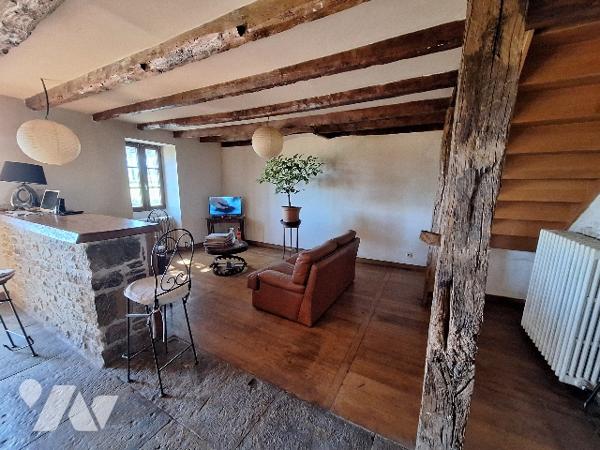 Ensemble immobilier à Savignac, maison en pierres rénovée et bâtiments annexes sur grand terrain