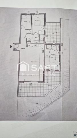 Appartement T3/T4 avec terrasse et jardinet dans résidence de standing