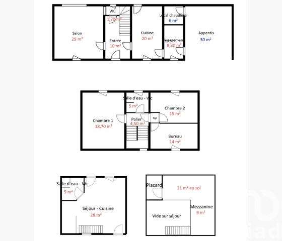 Maison à vendre 7 pièces 169 m² Cissé