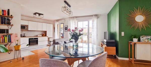 APPARTEMENT RECENT DE 3 PIECES, QUARTIER PLAINE, AVEC BALCON ET PARKING