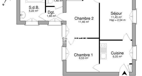 Location Appartement 3 pièces 48.09 m² - Draveil 91210
