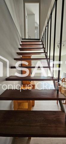 Maison  de ville de 60m² avec 2 chambres située en impasse à 400mètres des plages, de l'embarcadère et du centre ville