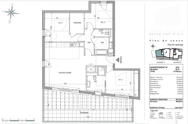 Appartement neuf-Vue mer- Dernier étage-4 pieces