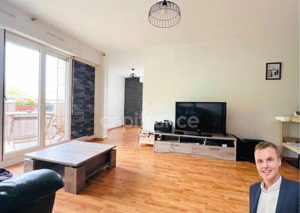 Dpt Finistère (29), à vendre QUIMPER appartement T4 de 77 m² habitable - Terrasse - 3 Balcons - Cave.