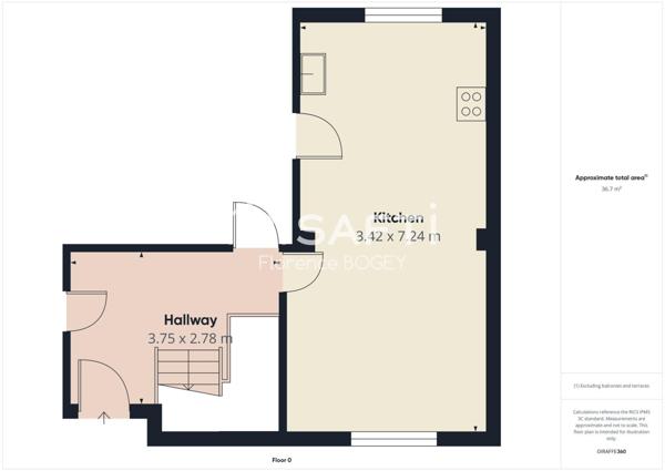 Maison familiale avec jardin et verger dans un quartier paisible