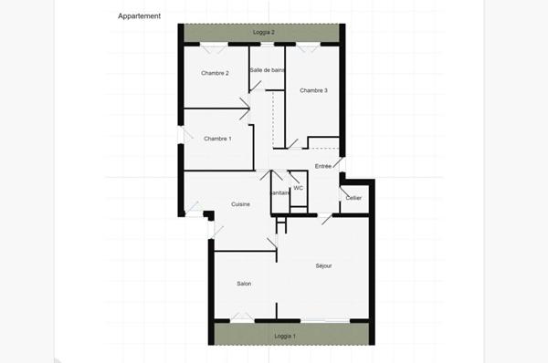 Appartement Trelazé 4 pièce(s) 95m2