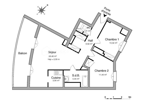 Appartement de 66 m²