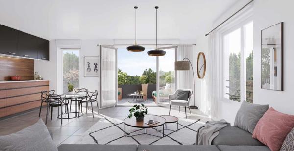 Toulouse (31400) APPARTEMENT T3 AVEC TERRASSE