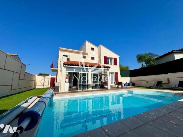 VILLENEUVE-DE-LA-RAHO – MAISON 4 FACES AVEC PISCINE – 5 CHAMBRES