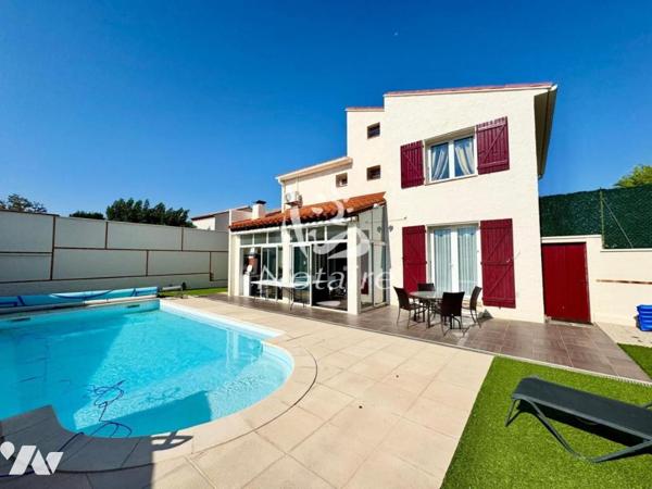 VILLENEUVE-DE-LA-RAHO – MAISON 4 FACES AVEC PISCINE – 5 CHAMBRES