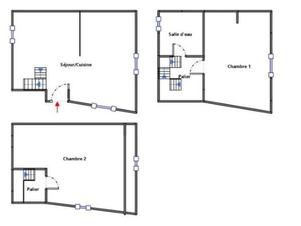 Christophe Michaudelle, Capifrance, vous propose : proche MEAUX / SAINT SOUPPLETS - à ETREPILLY, maison de ville 3 pièces, 2 chambres