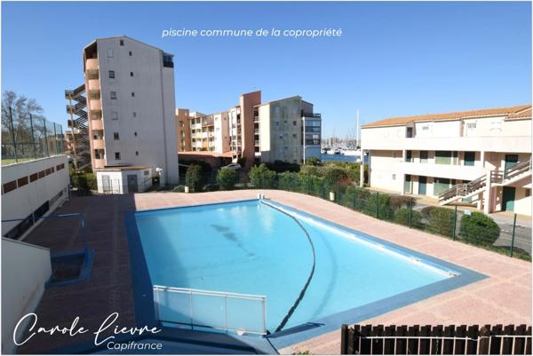 Studio 19 m² avec terrasse - Résidence avec ascenseur, piscine, terrain de tennis, boulodrome
