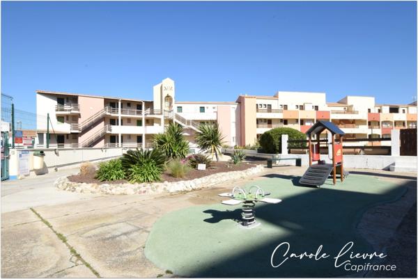 Studio 19 m² avec terrasse - Résidence avec ascenseur, piscine, terrain de tennis, boulodrome