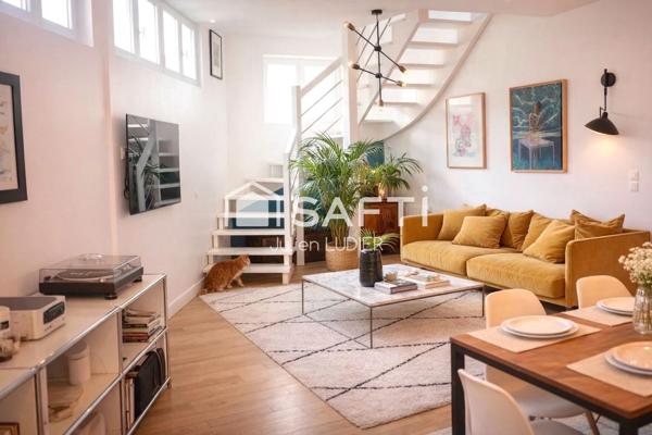 maison loft 3 niveaux, beaux volumes, quartier prisé