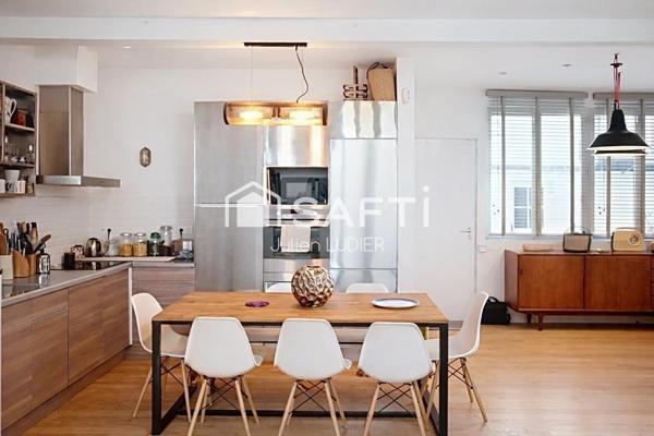 maison loft 3 niveaux, beaux volumes, quartier prisé