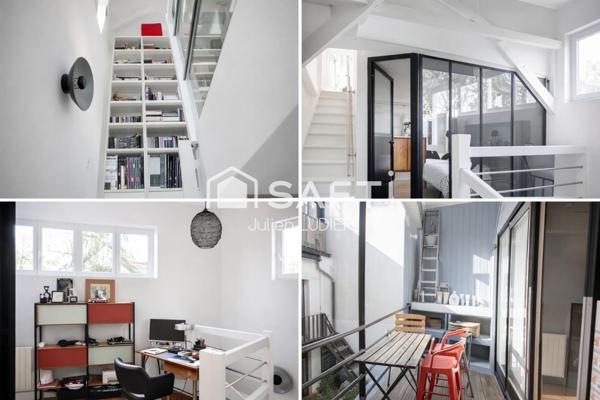 maison loft 3 niveaux, beaux volumes, quartier prisé