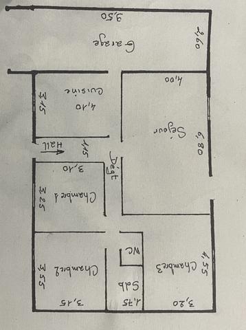 CHAHAIGNES (72) Maison à vendre 4 pièces - 91m²- garage-jardin