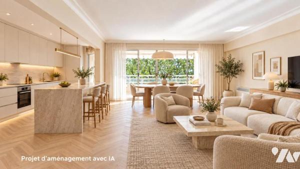 Cimiez : Résidence avec piscine, un appartement de 4 pièces de 110 m² avec terrasse et aperçu mer ! 